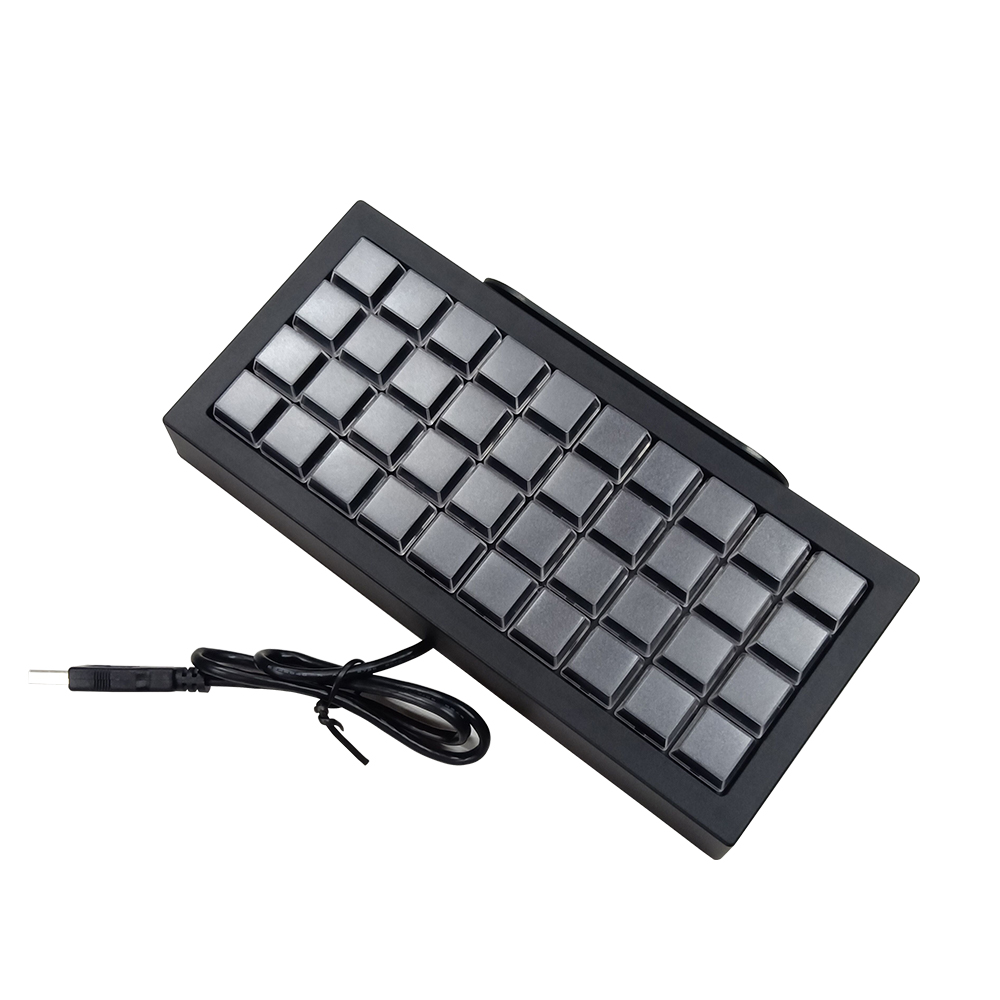 40 Keys Mechanical POS Programmable Keyboard KB40 With Programming Tool: Red
