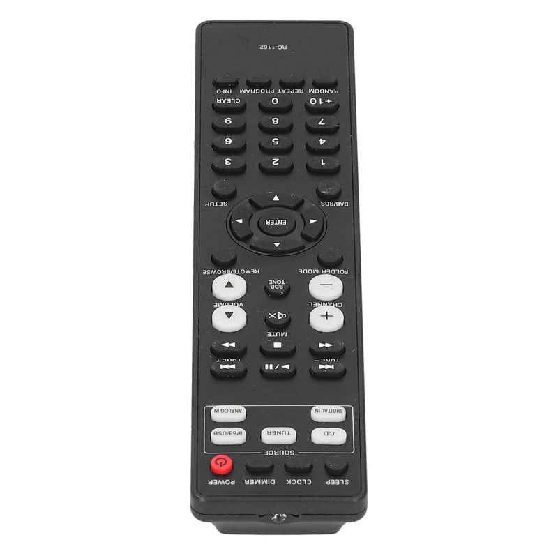 Remote Control RC‑1162 Universal Big Button TV Remote Control Replacement Compact ABS Black Controller TV Remote Control