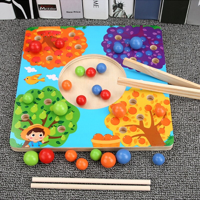 Holz Montessori Kinder Spielzeug Hände Gehirn Training Clip Perlen Puzzle Bord Mathematik Spiel Baby Früh Pädagogisches Spielzeug Für Kinder: E