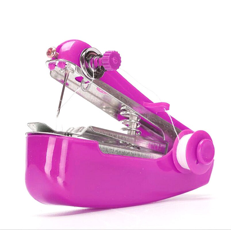 Mini Handheld Sewing Machine Manual Simple Operation Small Sewing Machine Home Travel Embroidery Manual Portable Mini Sewing