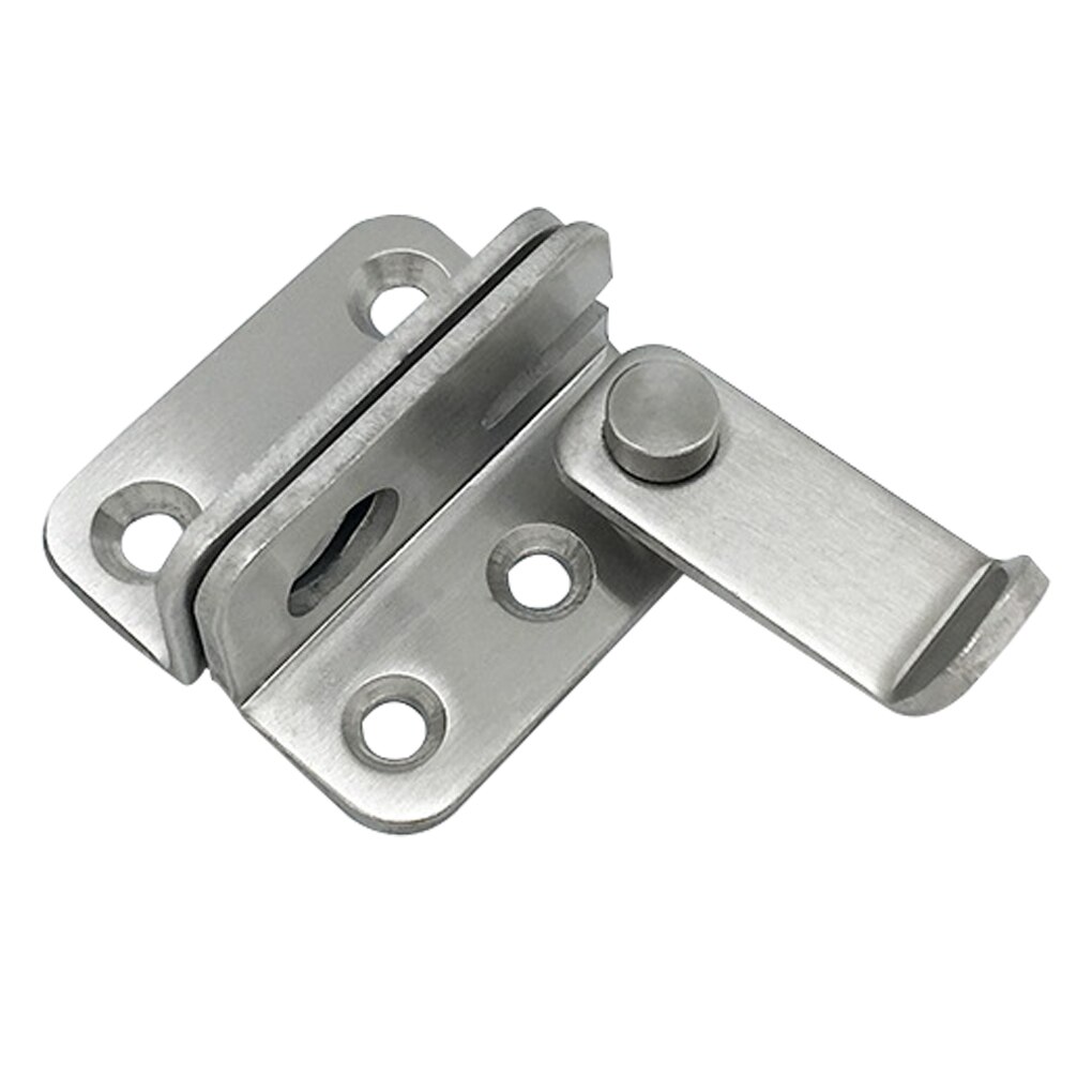 Door Latch Stainless Steel Thicken Gate Lock Security Toilet Timber Door Bolt: Right