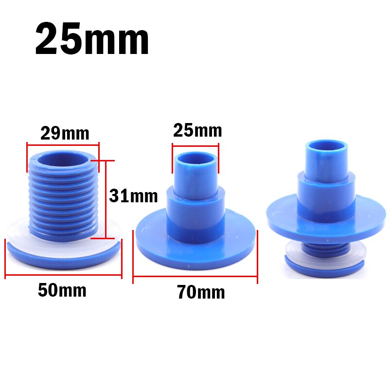 1pc PVC 20mm 25mm Fish Tank Connector Aquarium Elbow Straight Joint Water Tank Drainage Connector Aquarium Water Inlet Outlet