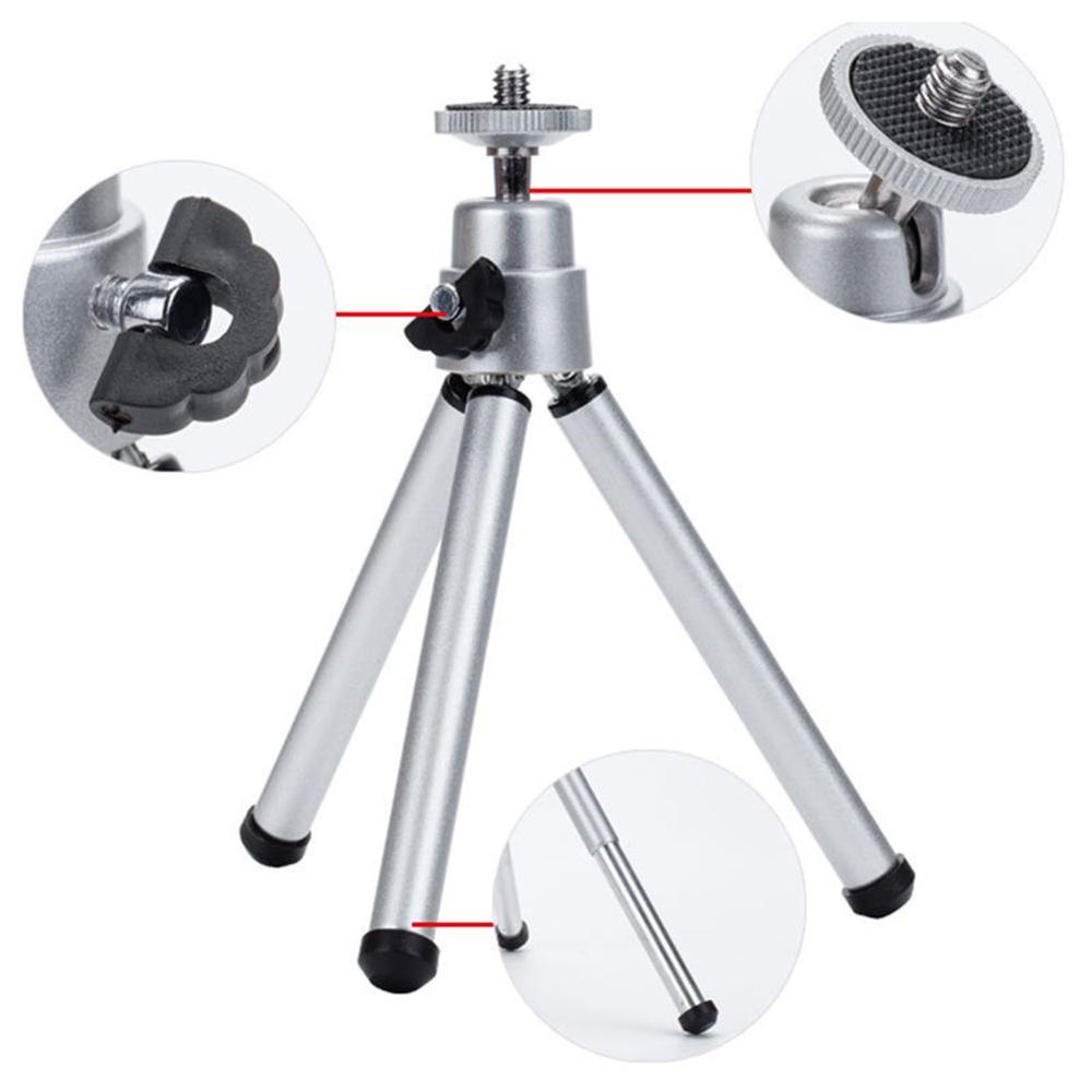 Universalstativ tripod mobiltelefon kamera mobilhållare monopod stativ klämma aluminium förlängningsstativ för telefon trip celular
