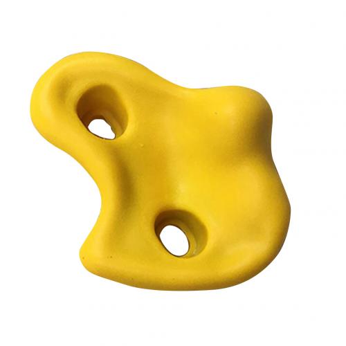 Kids Rock Wall Climbing Hand Holds Set Indoor Outdoor Playground with Screw: Yellow