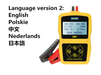 12V Car Battery Tester Digital Automotive Diagnostic Battery Tester Analyzer Vehicle Cranking Charging Scanner Tool: Version 2