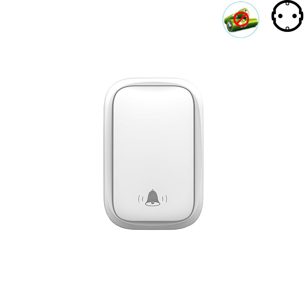 Wireless Doorbell Sets Self-Powered No Battery Required Transmitter Receiver 220V EU FR Smart Doorbell Outdoor Home Long Range: DBS2