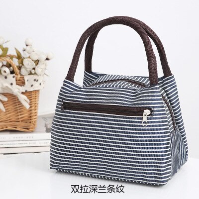 Lunch Box Portable Functional Pattern Cooler Portable Insulated Canvas Lunch Bag Thermal Food Picnic Lunch Bags For Women Kids: shenlantiaowen