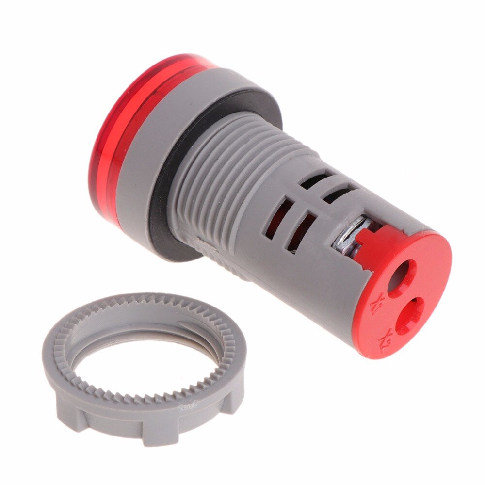 Pantalla LED de 22mm, medidor de frecuencia de CA, indicador de Hertz de electricidad, luz piloto Hz