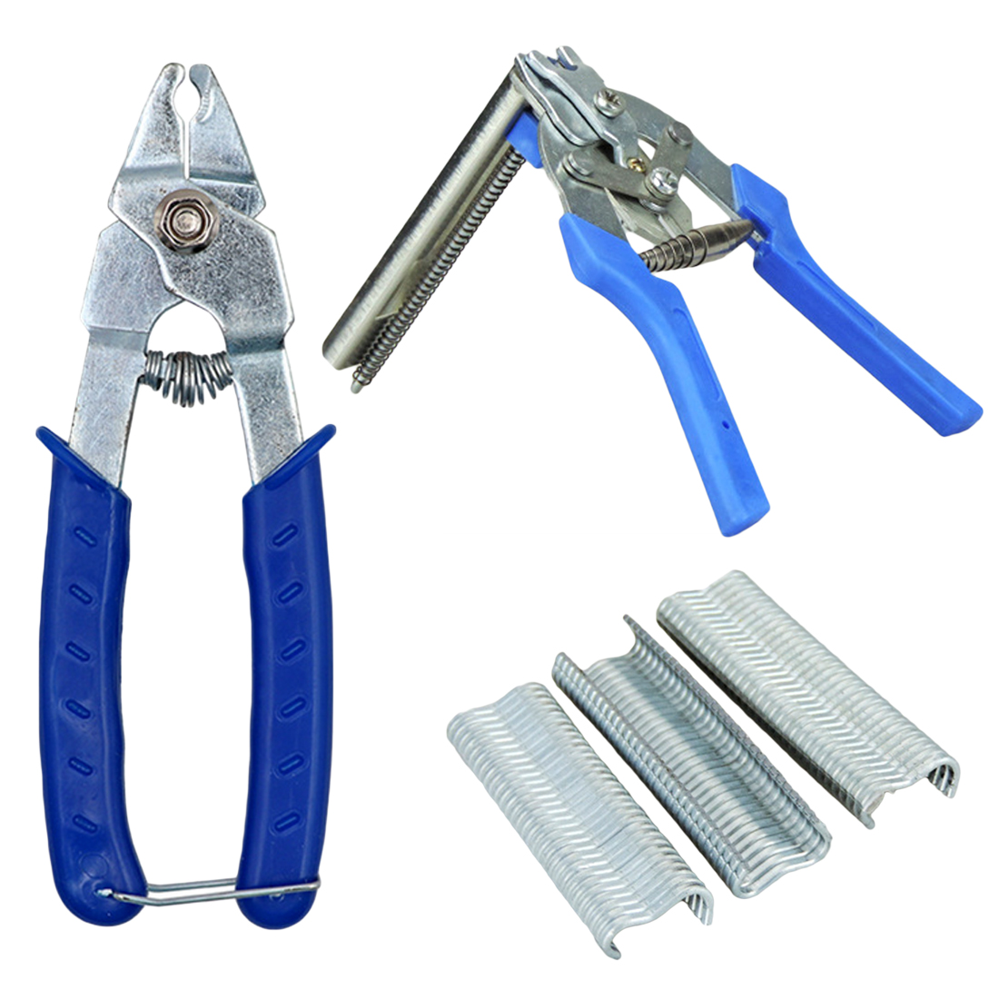 Repair Tool 1PC Hog Ring Plier Tool 600pcs M Clips Chicken Mesh Cage Wire Fencing Crimping Solder Joint Welding Hand Tools