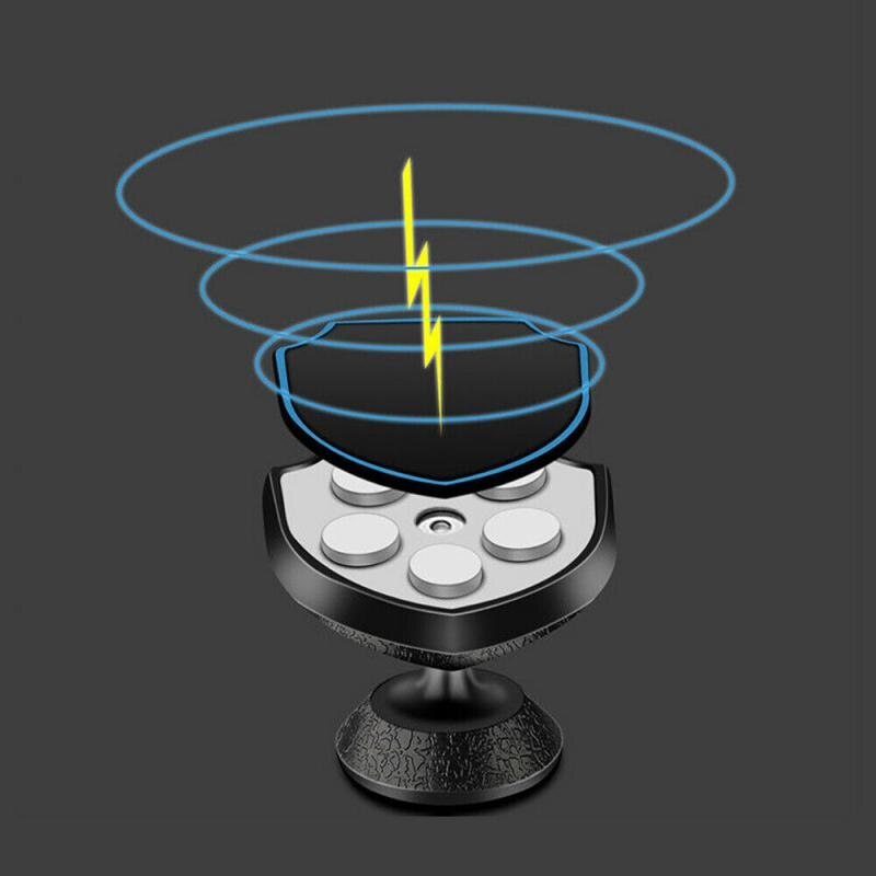 Universal Magnetic 360° Rotating Car Phone Holder Dashboard Magnetic Phone Holder Mount Stand Car Accessories