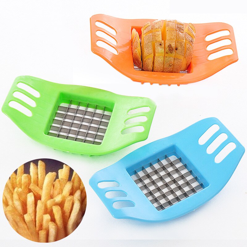 Stainless Steel Vegetable Potato Slicer Cutter Chopper Chips Making Tool Potato Cutting Fries Tool Kitchen Accessories