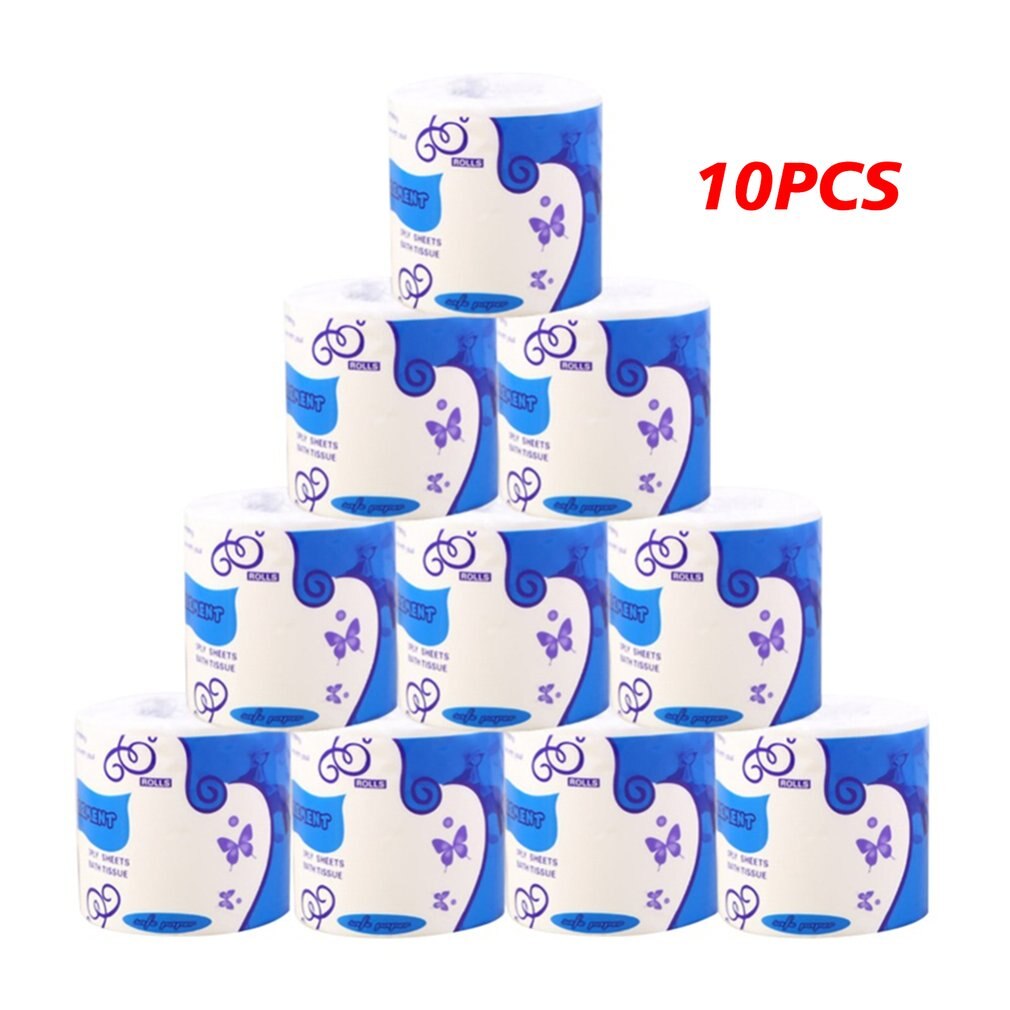 toilet paper roll paper wood pulp paper towel toilet paper household for office for family for restaurant: Blue
