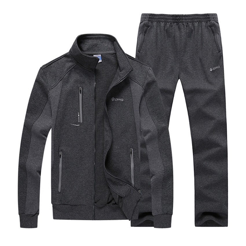 mannen sport Pak Lente En Herfst De Katoen Grote Maat Sport Set Run Fitness Mannen Jogging suits 145wy