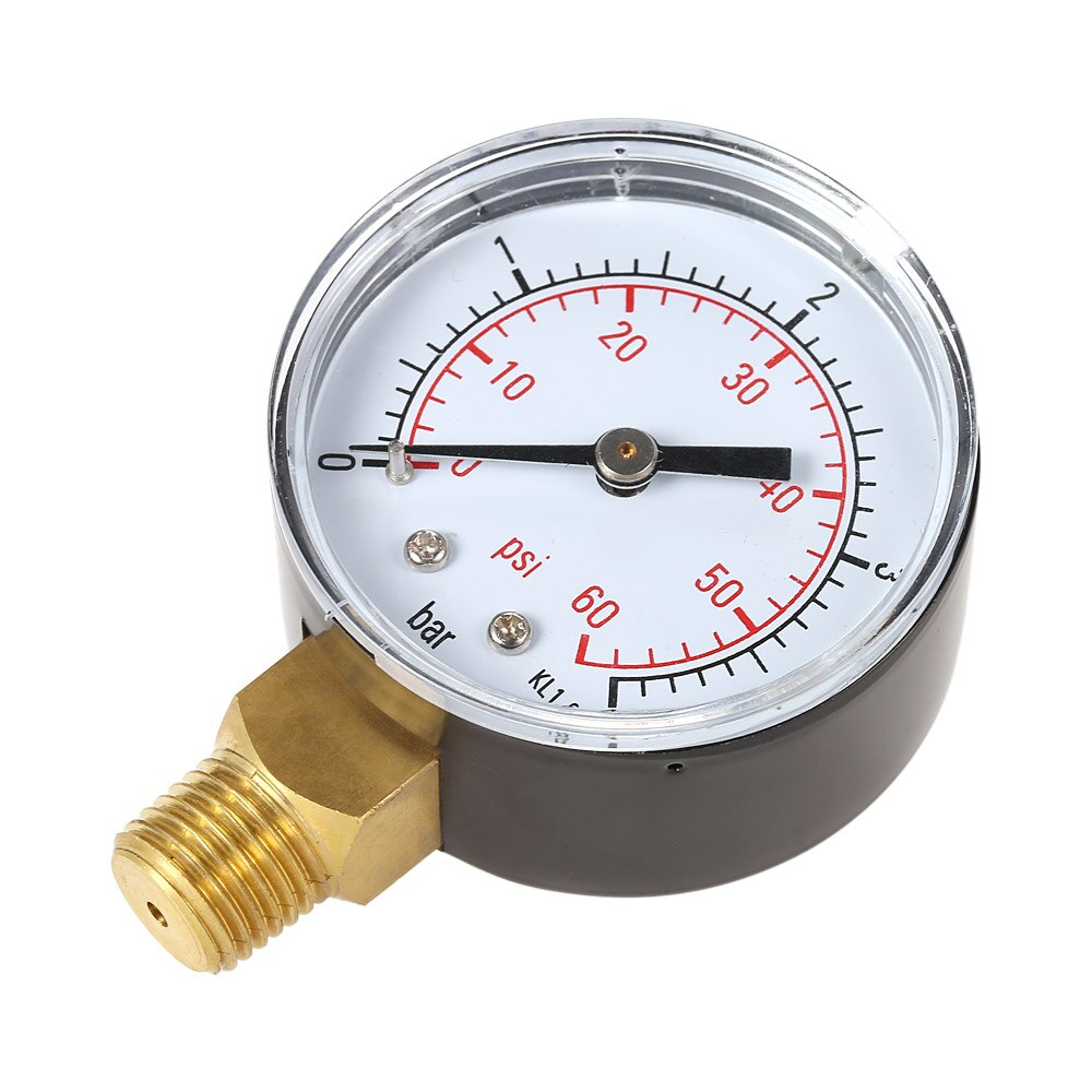 50mm 0 ~ 60psi 0 ~ 4bar Zwembad Filter Water Druk Wijzerplaat Hydraulische Manometer Meter Manometer 1/4" NPT Draad