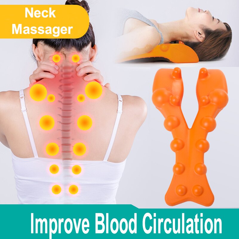 PurenLatex Japan Neck Retractor Orthopedic Pillow Gravity Stretch Cervical Vertebra Acupoint Massage Traction Pillow