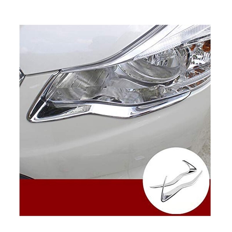 Voor subaru xv crosstrek koplamp koplamp ooglid chromen sierlijst afdeklijst frame autostyling