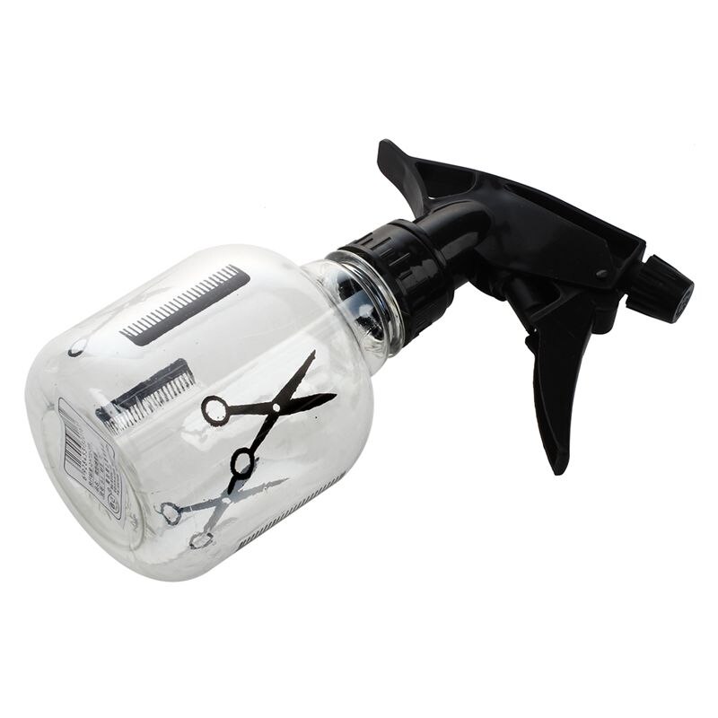 250ml Clear White Black Trigger Water Spraying Sprinkler Bottle