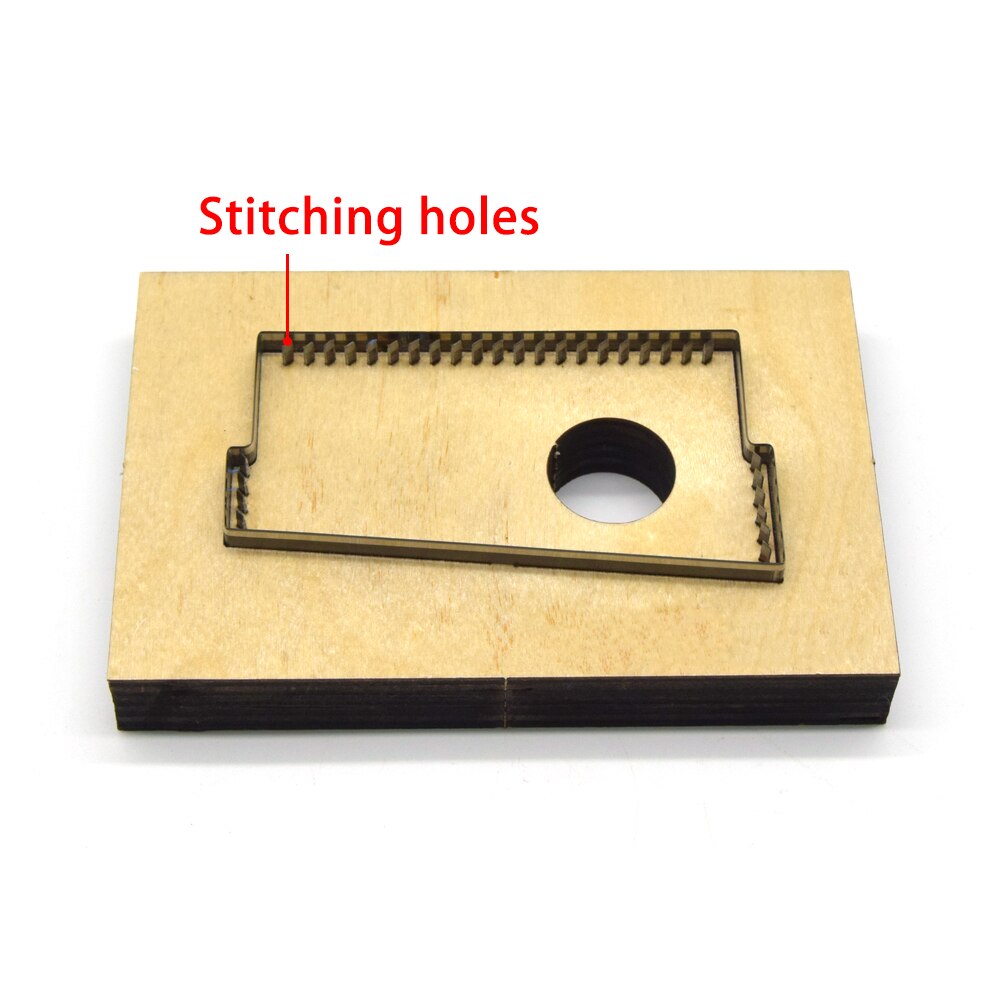 DIY leder handwerk Universal- kurze brieftasche cardbag vorlage geldbörse schablone aufbringen