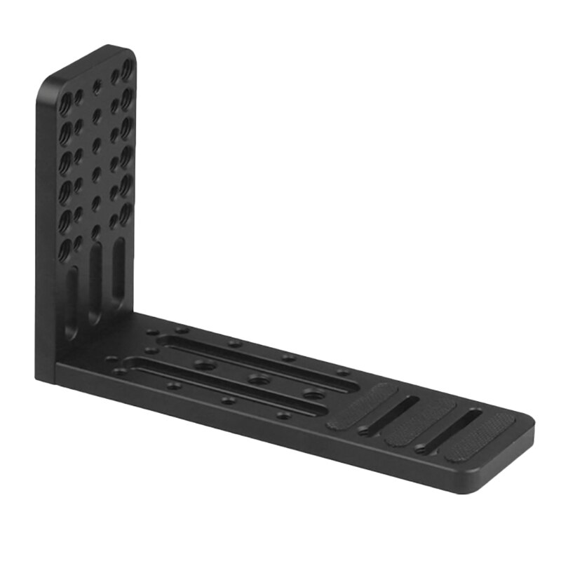 Universal- Mini Einzelne Vertikale Klöppel Schnell Montieren L Platte Reines Schwarz Volles Aluminium Kamera Griff Rechts Winkel Platte: Ursprünglich Titel