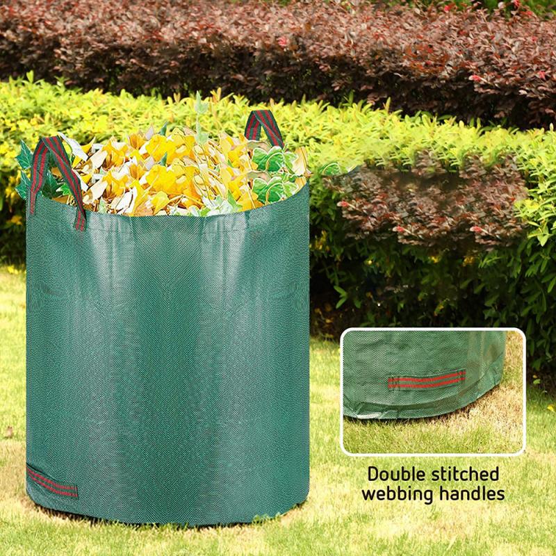 Large Capacity Agriculture Yard Waste With Handles Protable Garden Bag Forest Leaves Outdoor Lawn Yard Waste Bins Storage HWC