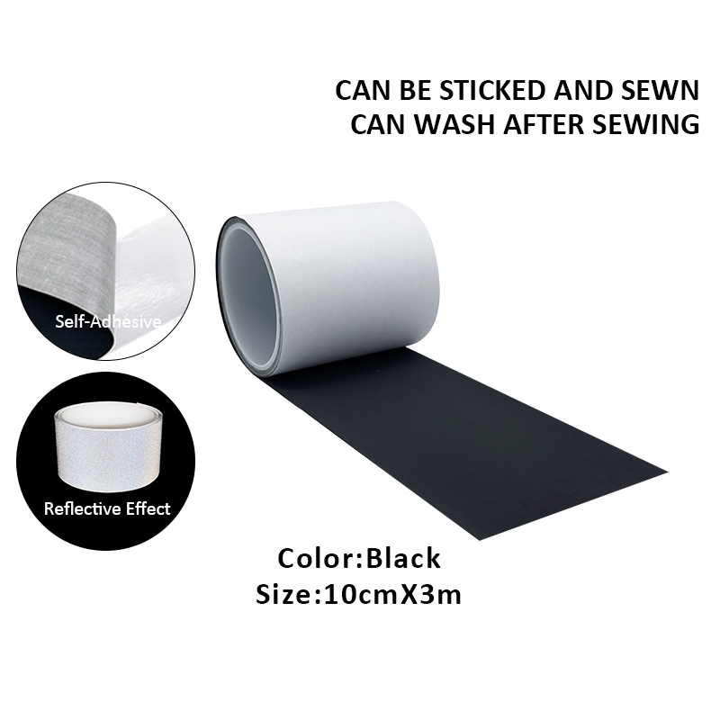 Roadstar Black Reflector Self-Adhesive Reflective Fabric Car Sticker Warning Tape Safety Mark Stick on Car Bag Helmet RS-800BJ: Red