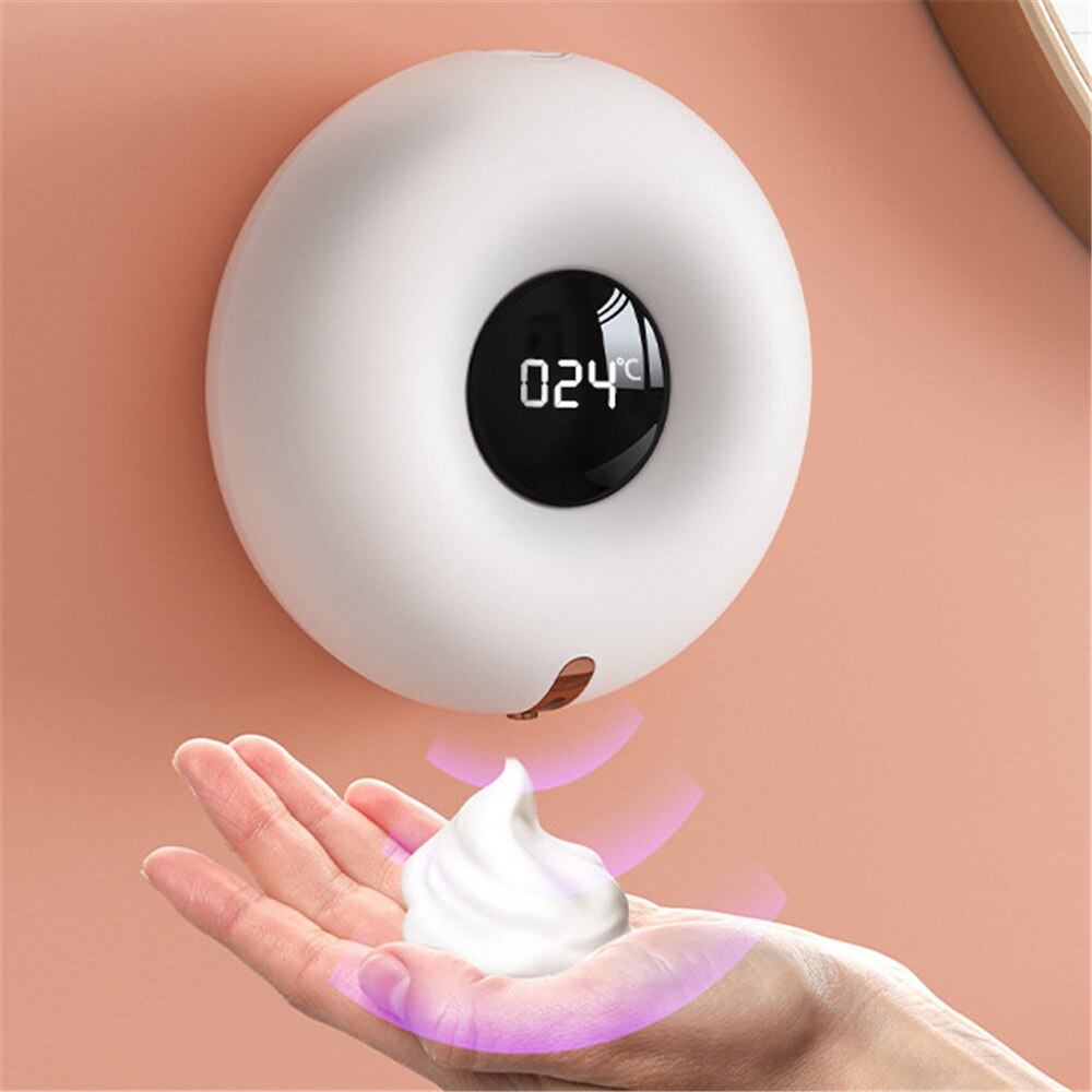 USB Charge Automatic Sensor Foam Soap Dispenser Intelligent Induction Foam Dispenser Smart Liquid Soap Dispenser Auto Touchless: USB Charge with LED