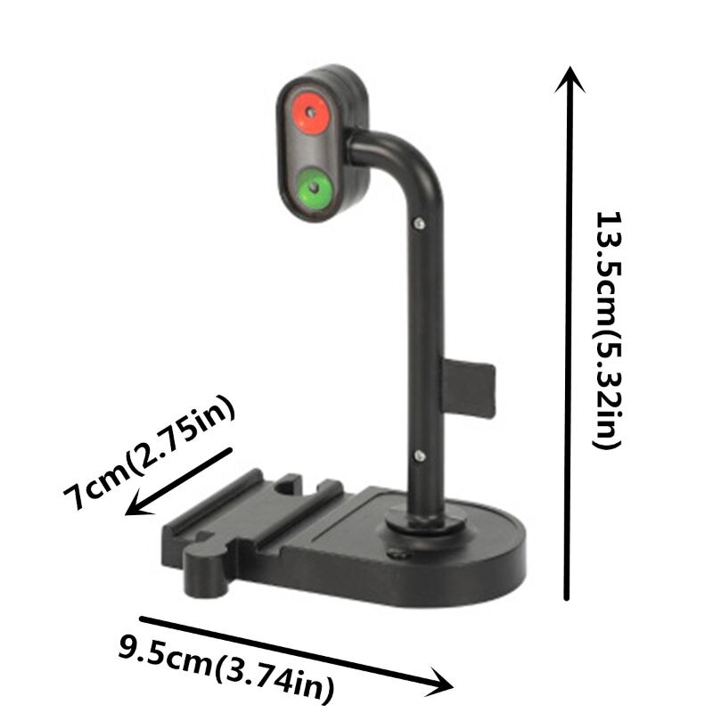 Szene Schiene Transit Verkehrs Lichter Signal Licht Zubehör Holz Spur Magnetische Zug Zubehör Kompatibel withTrains