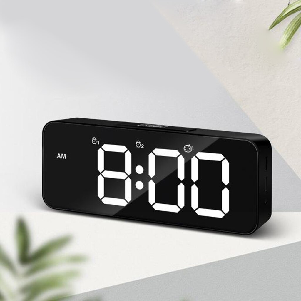 Digital Alarm Clock,Large LED Display with Dual US... – Grandado