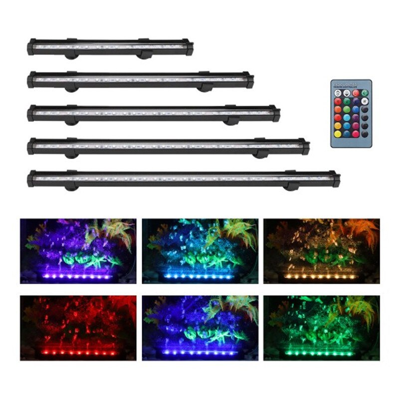 110-240V fish tank LED bubble lamp remote control color changing colorful aquarium bubble lamp LED diving lamp gas stone lamp