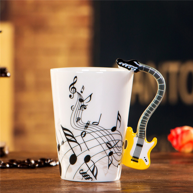 240/400ml elektrisk guitar krus musik øl krus keramisk kaffekop porcelæn te kop cafe kaffekrus tumbler dekoration