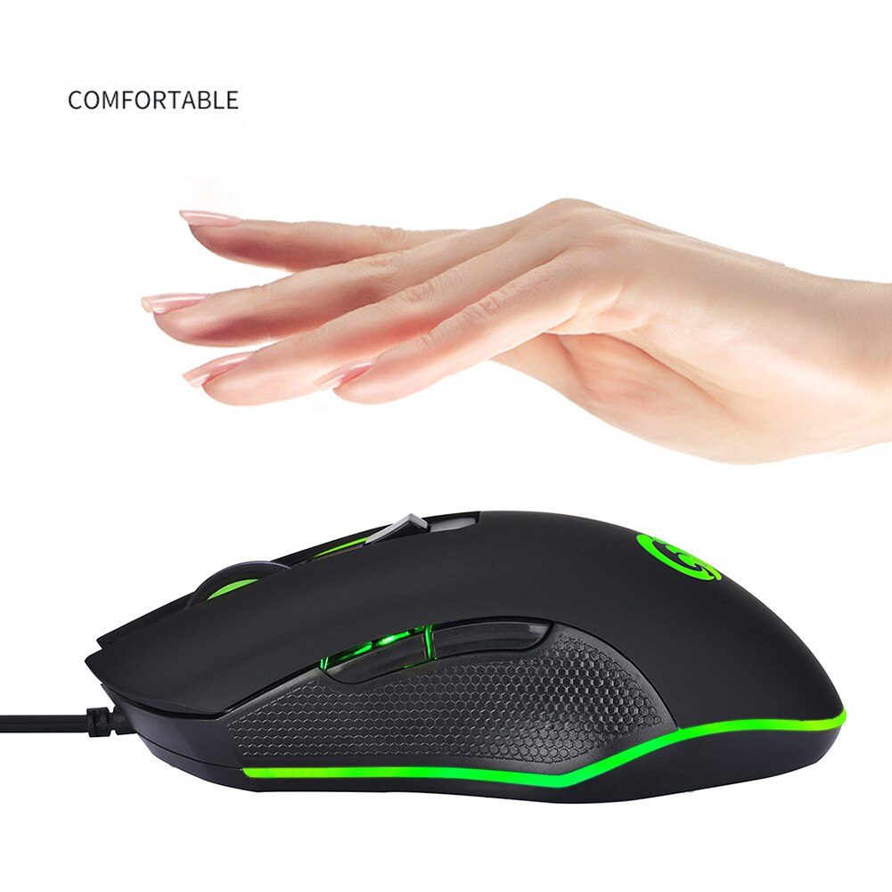 Wired Mouse Multi-function G70 3200DPI LED Optical Gamer Mouse USB Wired Gaming Mouse 6 Buttons Mice for PC