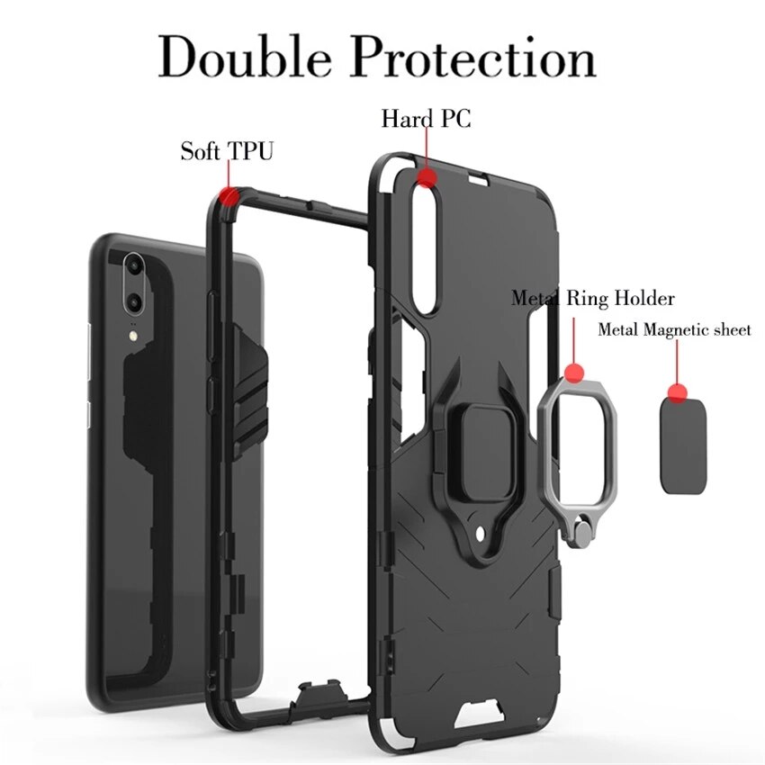 Capa de silicone para vivo v11, capa anti-choque com suporte de anel, capa para vivo v11 v11i v 11 11i vivov11 vivov11i 1806 1804