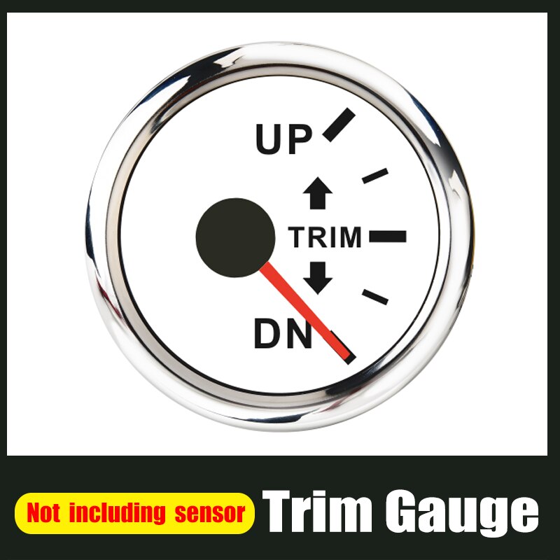 52mm trimmen Messgerät Für Stiefel Außenbordmotor hoch-DN Rechts Seite trimmen Meter 0-190 Ohm Mit verrotten Hintergrundbeleuchtung 12V/24V Edelstahl Lünette: WS-Rechts