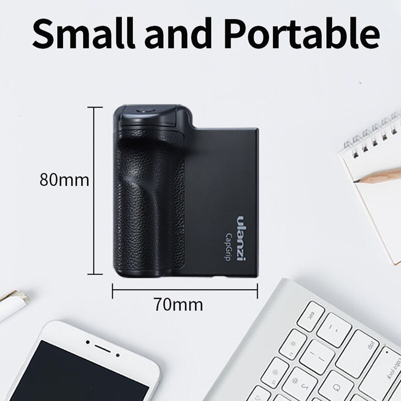 Ulanzi CapGrip inalámbrico Bluetooth Smartphone 1/4 tornillo Selfie Booster Handle Grip teléfono estabilizador adaptador titular trípode montaje