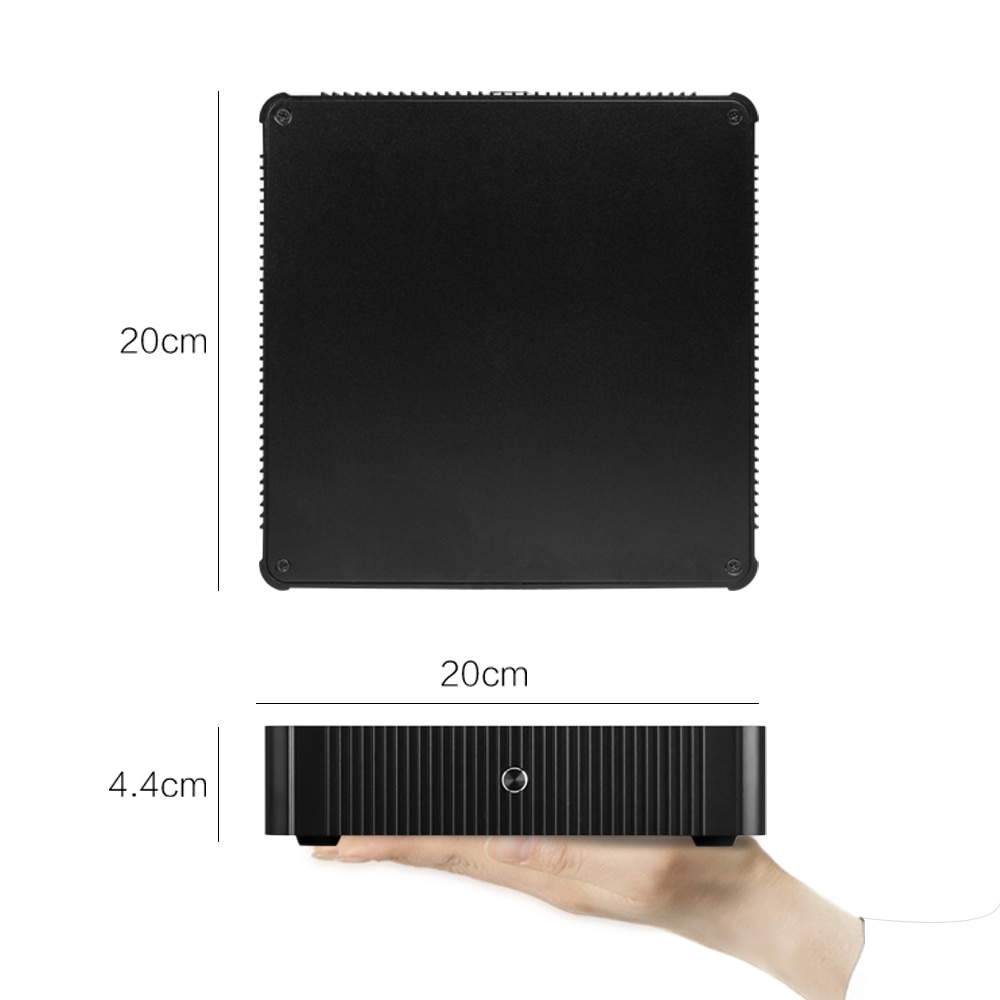 E.mini N44 Thin Mini-ITX Case in Aluminum Slim HTPC gaming Computer Without power supply