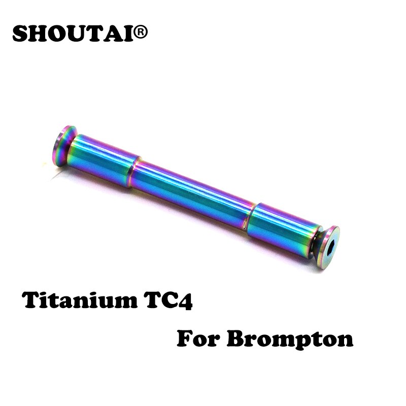 SHOUTAI – fourche arrière de vélo en alliage de titane, ensemble de pivots et boulons pour pièces de vélo Brompton: Colorful