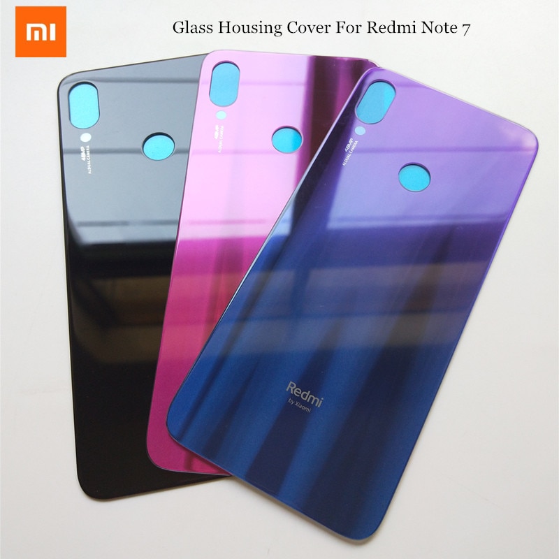 Xiao mi originele Batterij Glass Back Cover Deur Voor Xiao Mi rode mi Note 7 Note7 Achter behuizing Beschermende Terug cover Phone Case