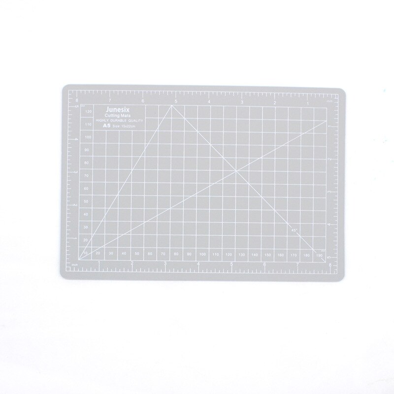 A5 Model Snijden Pad Papier Snijden Pad A5 Dubbelzijdige Snijplank Auto Healing Pvc Rubber Stempel Graveren Pad schaal Plaat: gray