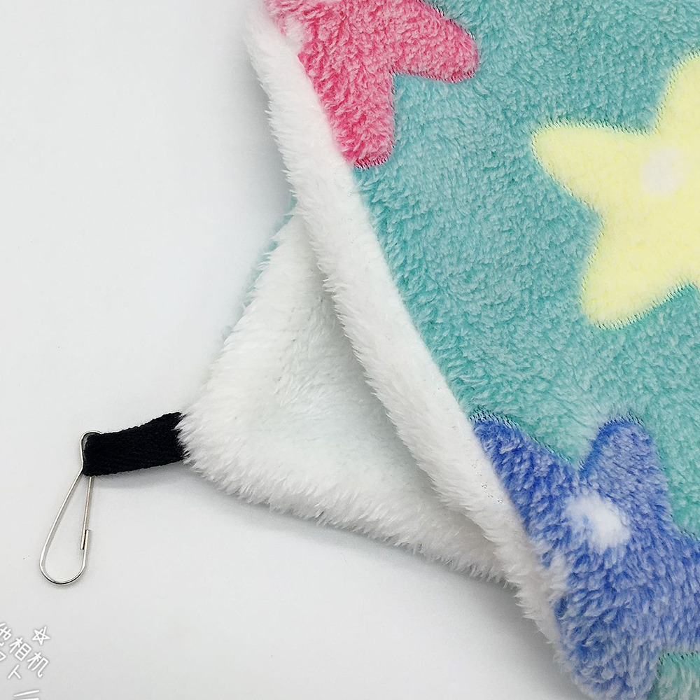 Amaca per ratti letto caldo in peluche doppio spesso per nido di criceto sacco a pelo appeso letti per alberi gabbia per criceti di porcellino d'India