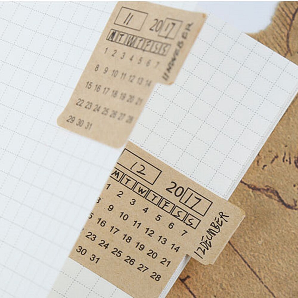 Cute Kawaii Memo Pad Sticky Notes Handwritten Calendar Notebook Index Label Paper Planner Stickers Office School Supplies