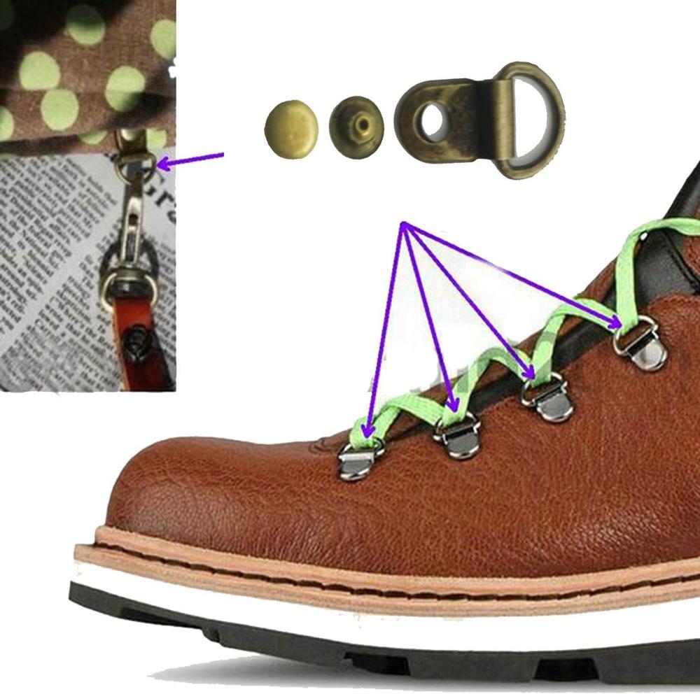 Safety Boot Rivets (Pack of 50)- Gunmetal Boot Lace Hooks Lace Fittin... – Grandado