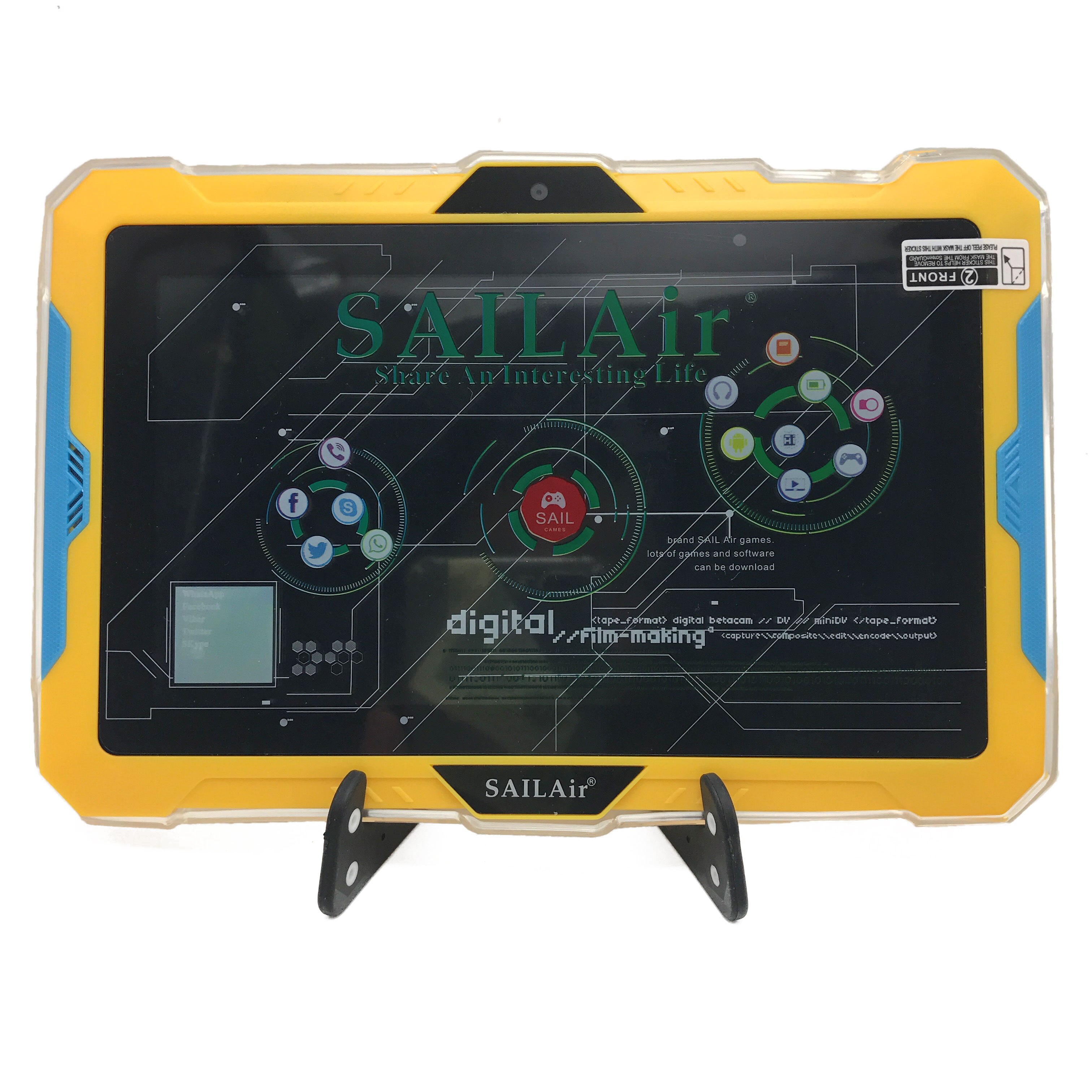 7 inch kids tablets for child android game tablets learing machine 3D video screen mutlti touch model wifi: yellow