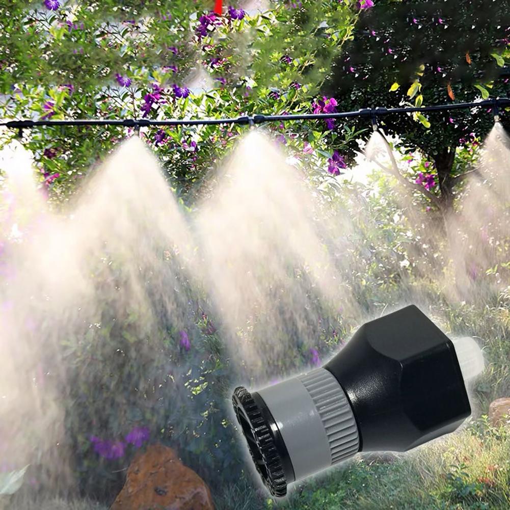 1/2 zoll DN15 Mikro sprühen Einstellbare Automatische Bewässerung sprühen Düse Kunststoff 180 Grad Streuung Zerstäubung Düse für Garten