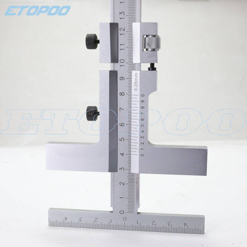 Pied à coulisse de marquage de Type T 0-160mm, avec réglage fin, outil de pont de raclage en T