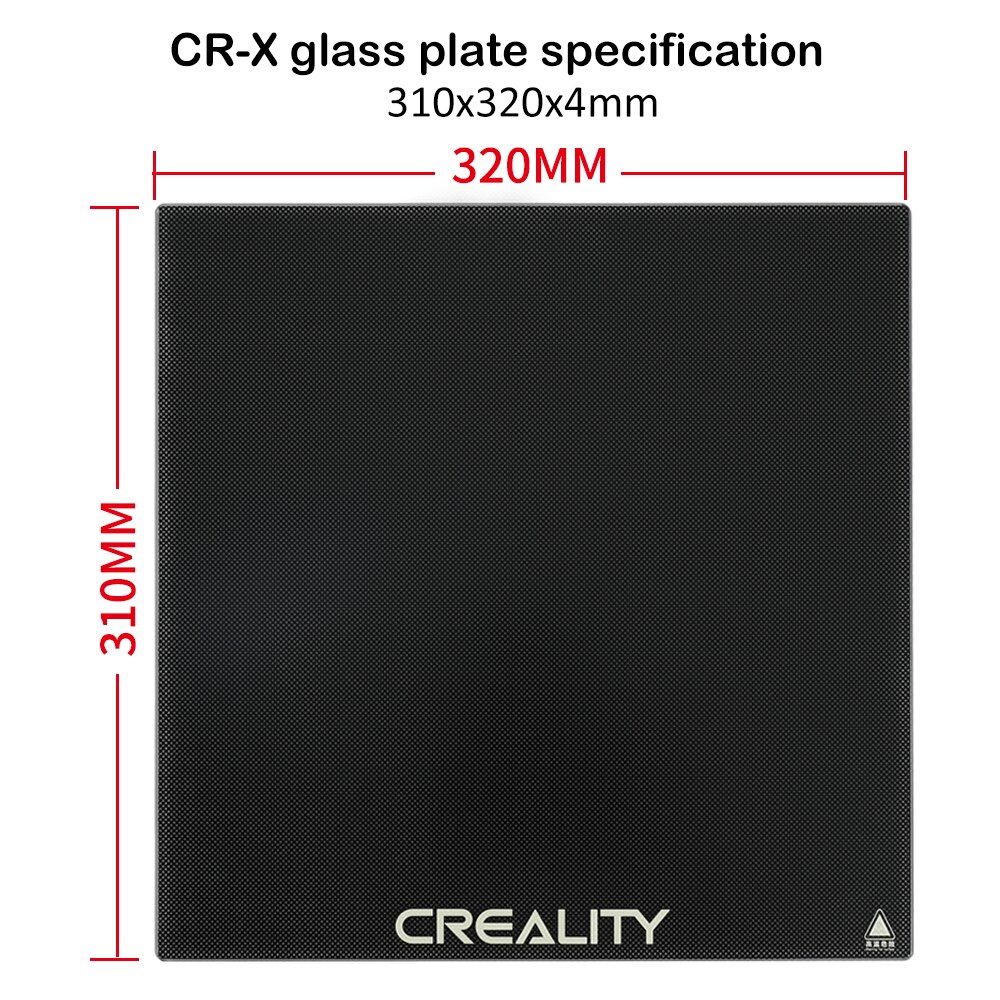 CREALITY – verre trempé 3D pour imprimante, plateforme de construction, pour modèles Pro/V2/SEPrinter: 310X320mm