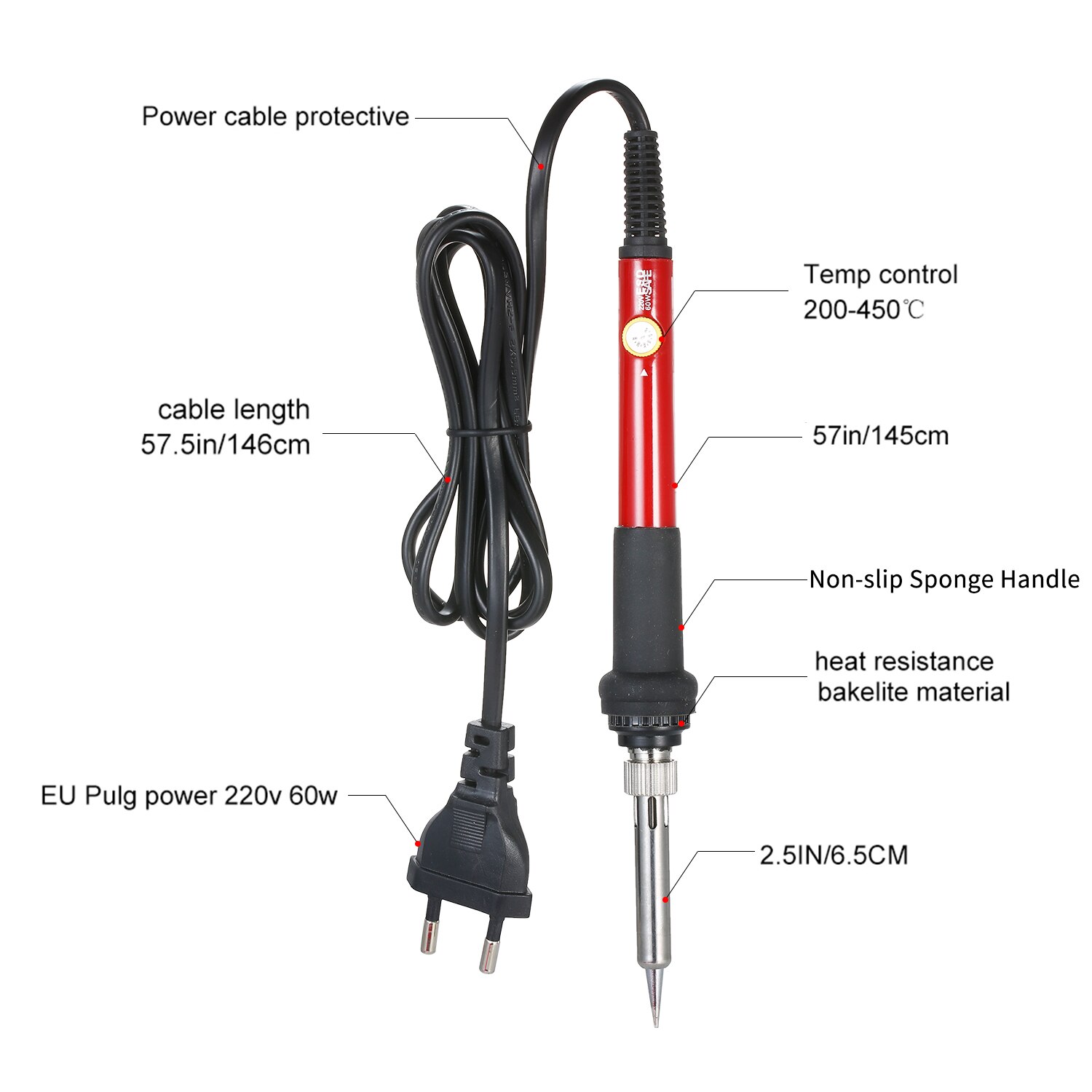 22pcs Adjustable Electric Soldering Iron Kit 220V 60W Soldering Iron kit With Multimeter Desoldeirng Pump Welding Tool