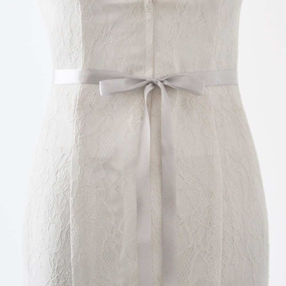 TOPQUEEN S394 Handmade Bridal Belt Wedding Belts Sashes Rhinestone Pearl Beads Belt For Bridal Gowns Belt for Dresses Women: Gray