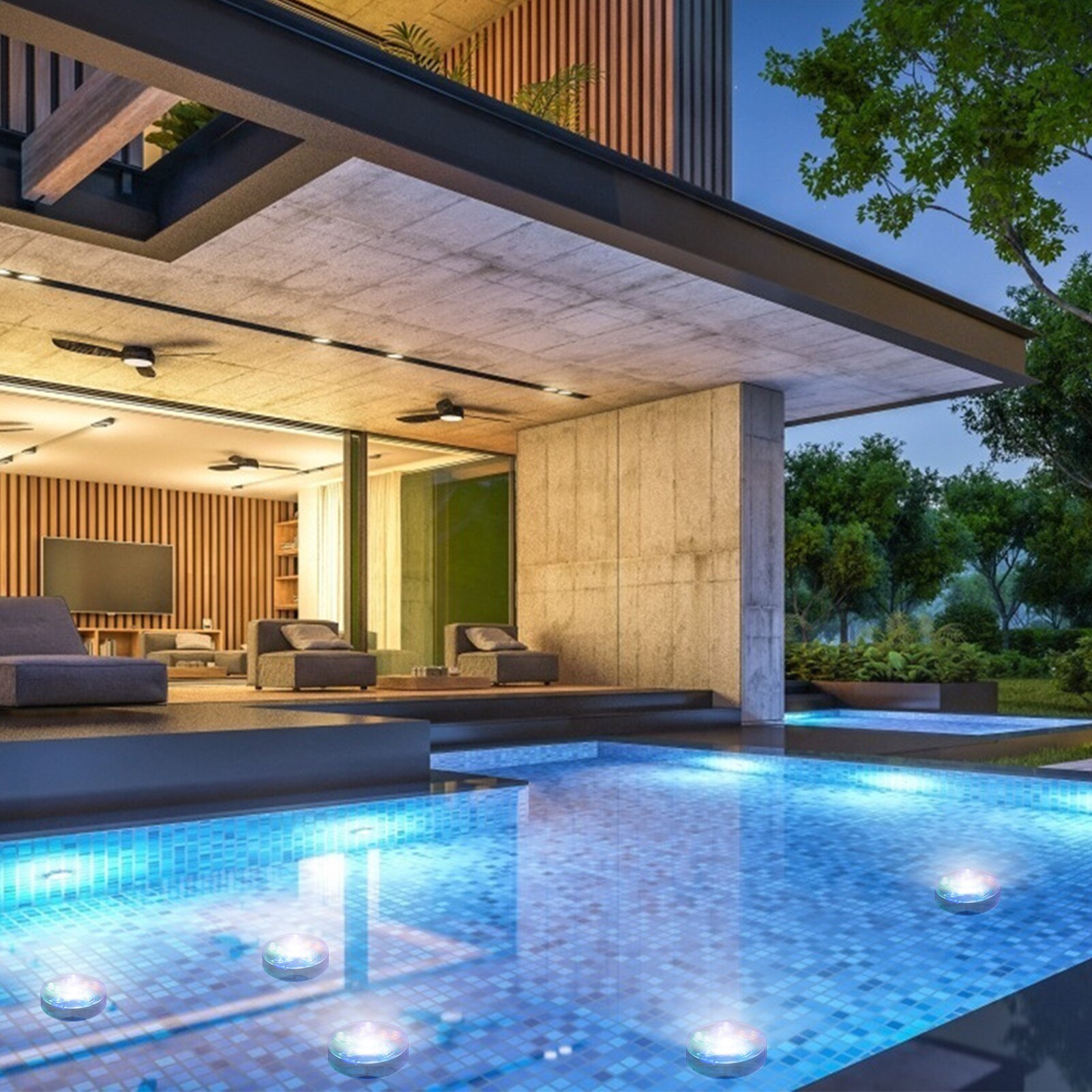 Fish Tank Onderwater Lamp Waterdicht Rf Led Verlichting Afstandsbediening Aquarium Kerst Dompelpompen Huis Tuin Decor Landschap