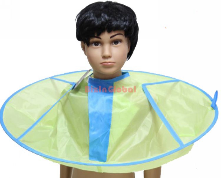 1 Stuk Zuigeling Kind Haar Bib Capes Voor De HomeHair Stylist Persoonlijke Gebruik Mantel Nylon Doek Zoals Een Omgekeerde paraplu