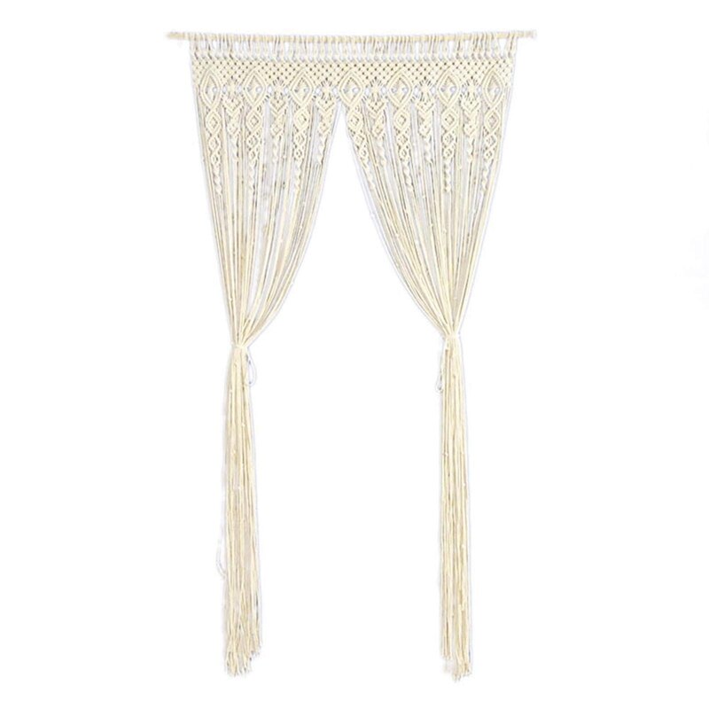 Macrame Wall Hanging Woven Tapestry Macrame Door Hanging Room Divider Macrame Curtains Wedding Curtain Boho Wall Decor